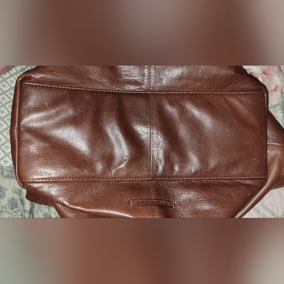 Lucky Brand Kora Leather Zippered Shoulder Bag w/Leather Wristlet Included - Picture 12 of 14